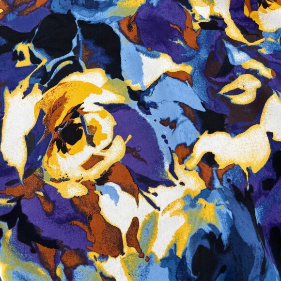 Coldwater Creek Women's Floral Print Sweatshirt 1X Multicolor‎ Polyester Cotton - Picture 2 of 7